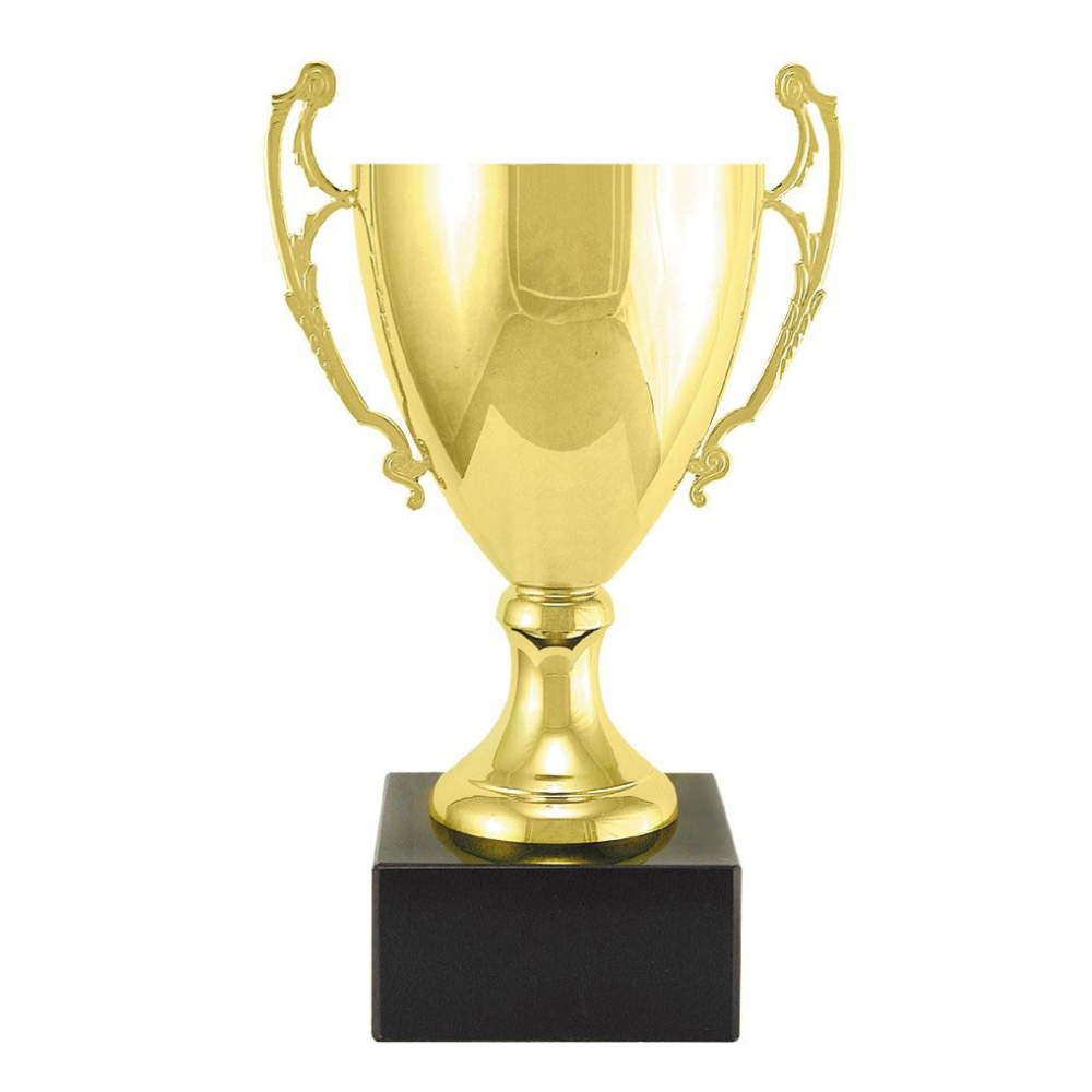 Metal Italian Cup on Genuine Black Marble Base