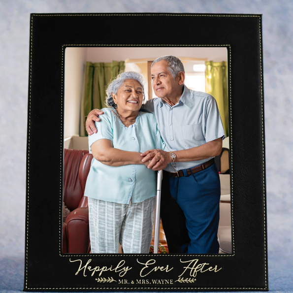 Leatherette Black Picture Frame