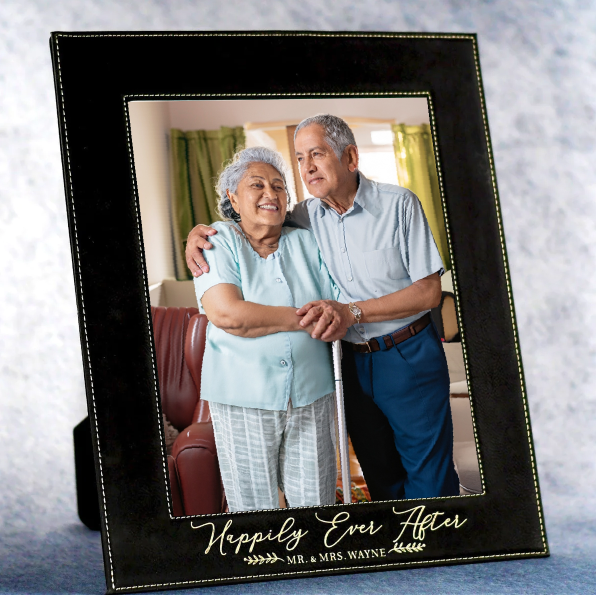 Leatherette Black Picture Frame