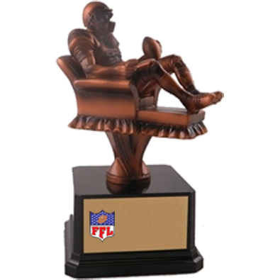 Fantasy Football Armchair QB trophy