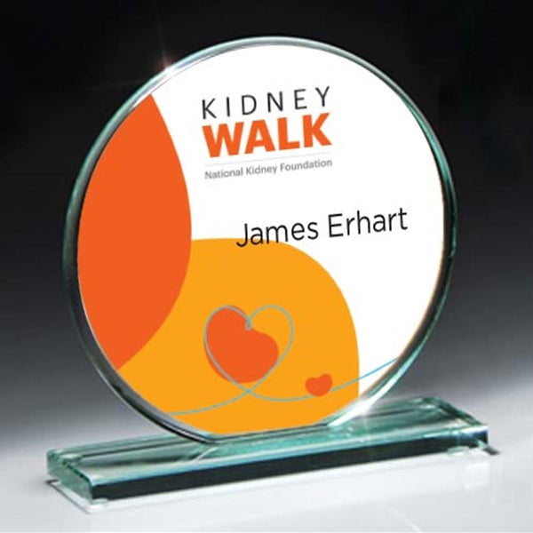 NKF2204 5.5 THANK YOU Jade Glass Circle