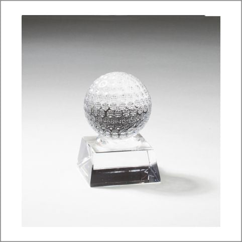 Crystal Golf Ball on Base