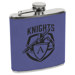 6 Oz Leather Flask
