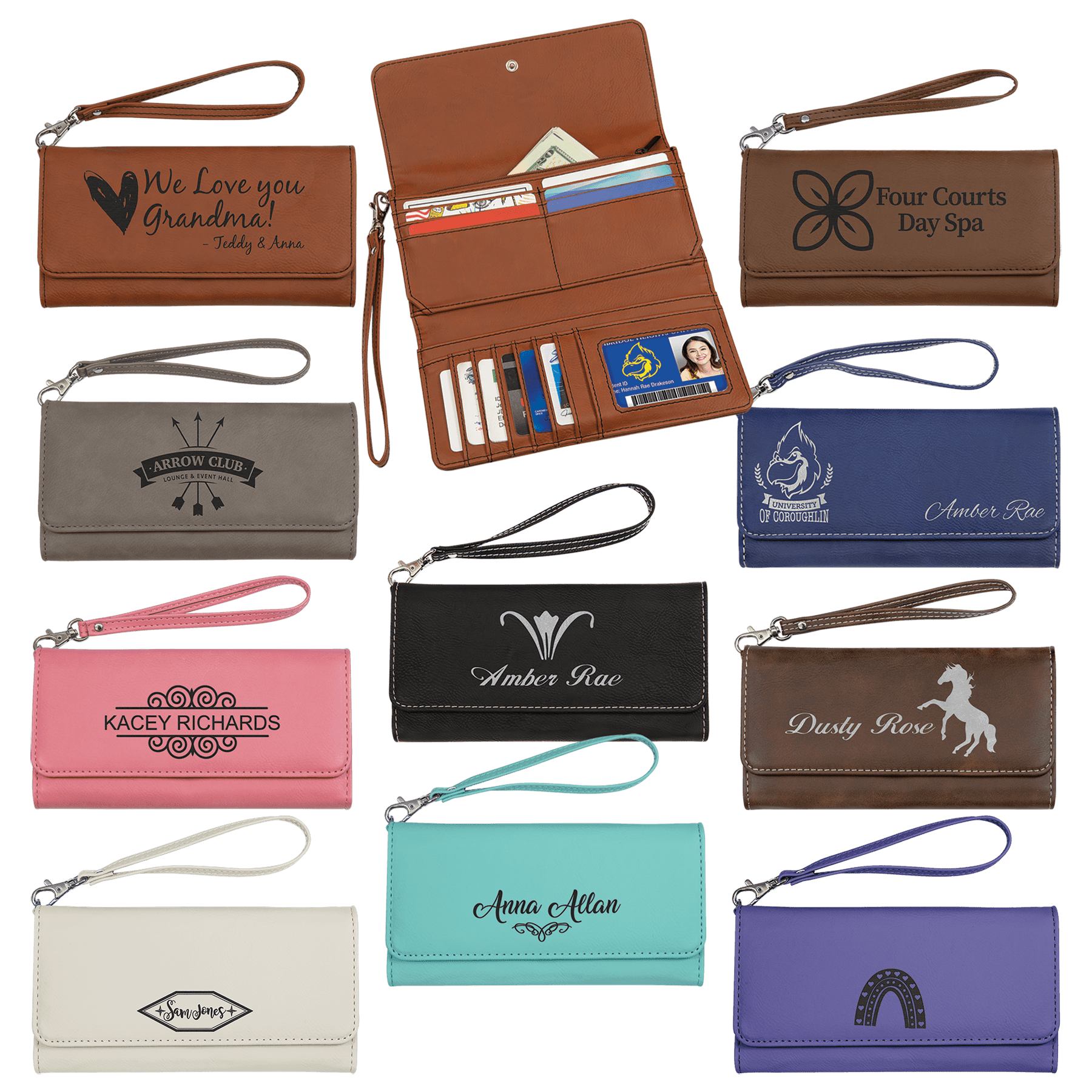 7.5 x 4" Wallet W/Strap