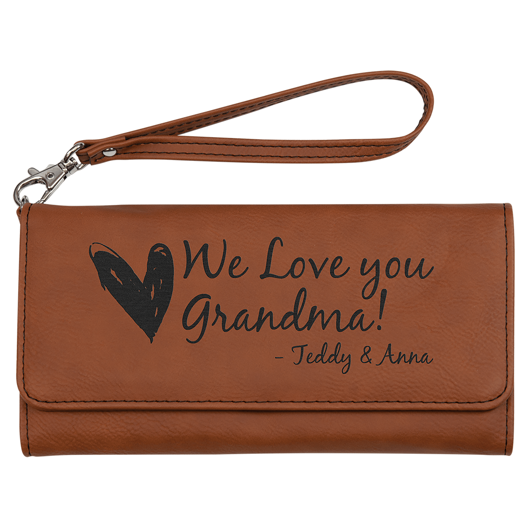 7.5 x 4" Wallet W/Strap