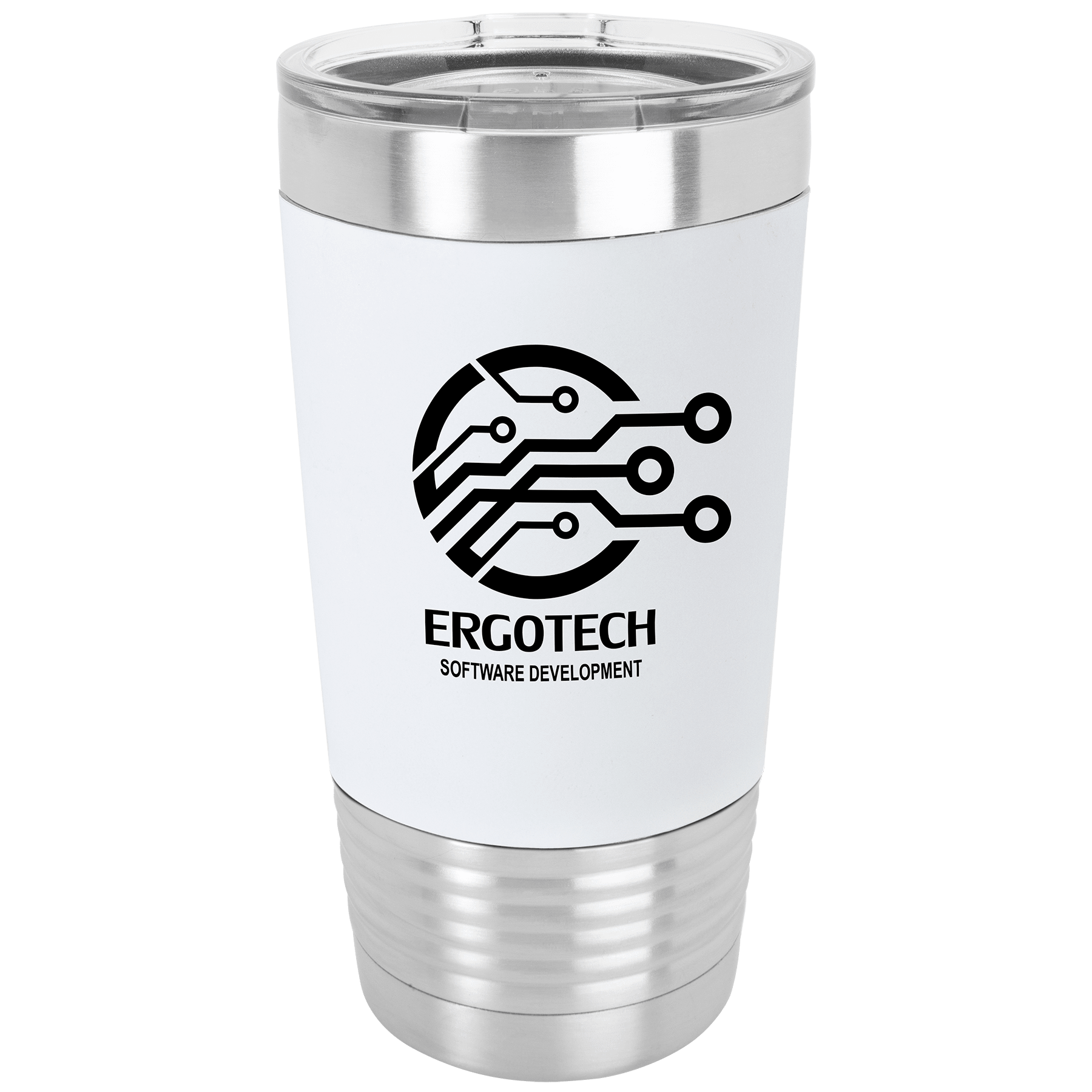 20 oz Vacuum Insulated Tumbler with Silicone Grip and "Free Engraving"