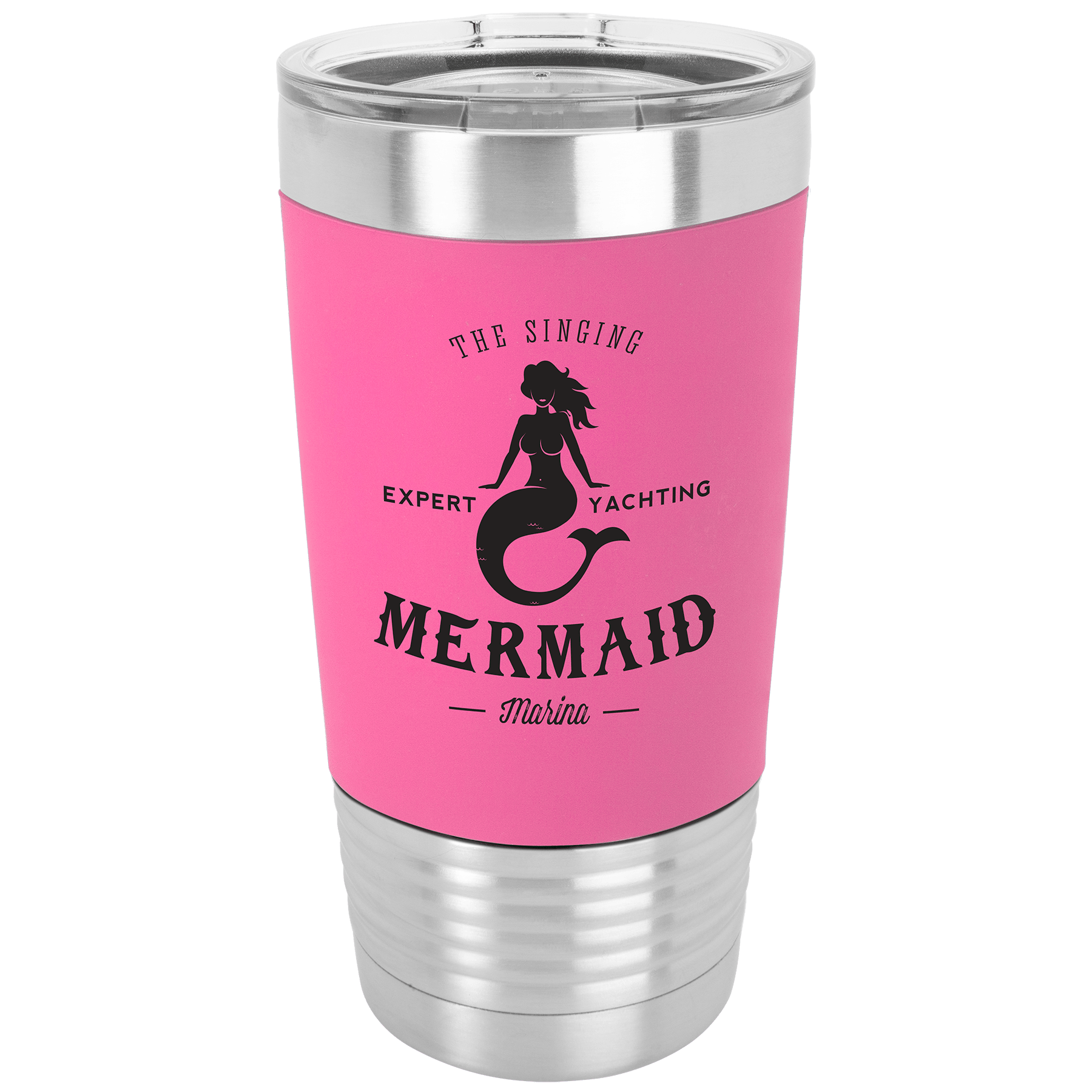 20 oz Vacuum Insulated Tumbler with Silicone Grip and "Free Engraving"