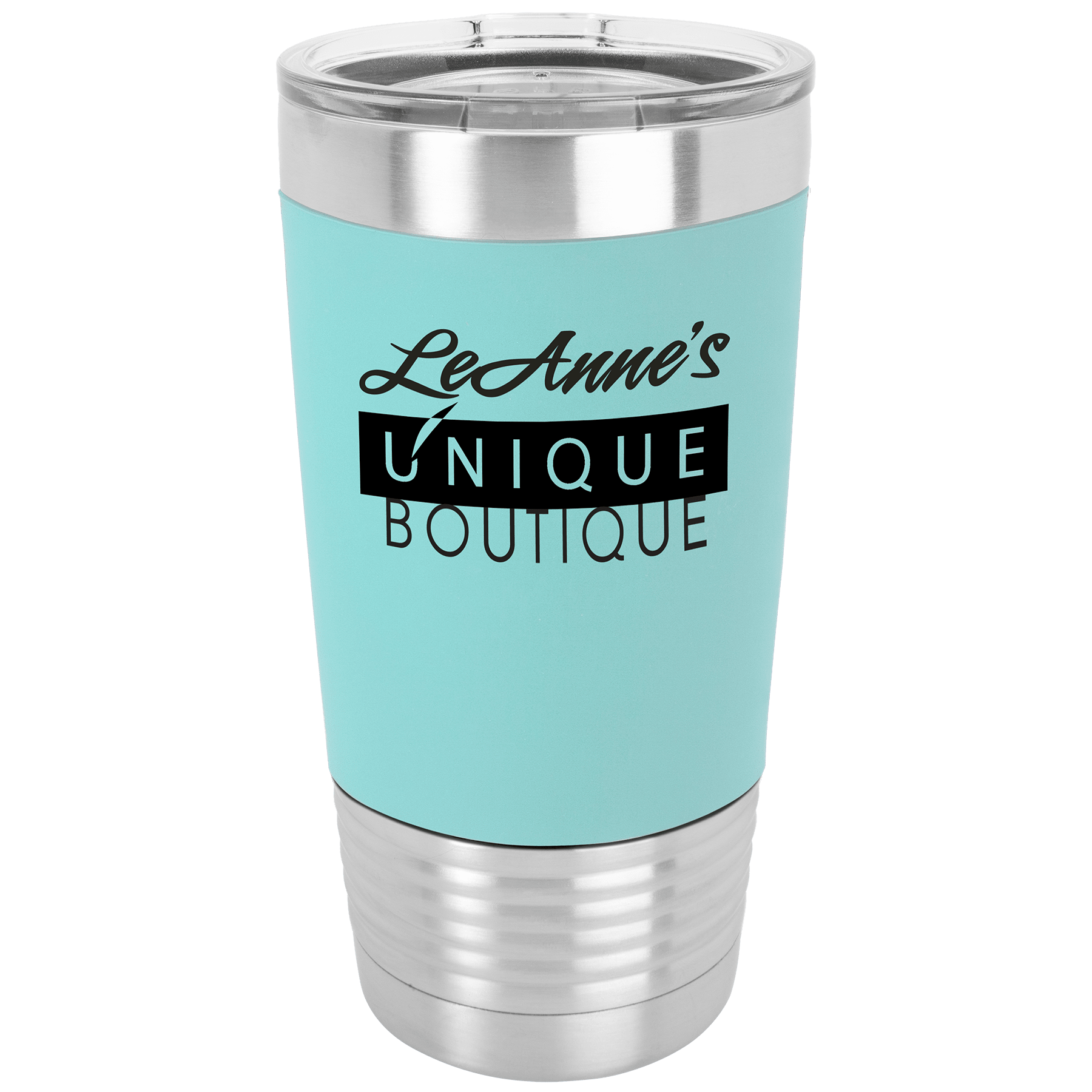20 oz Vacuum Insulated Tumbler with Silicone Grip and "Free Engraving"