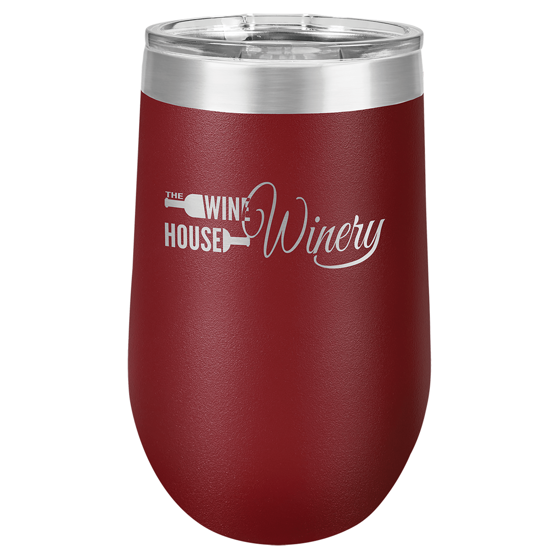 16 oz Vacuum Insulated Stemless Wine Tumbler with "Free Engraving"
