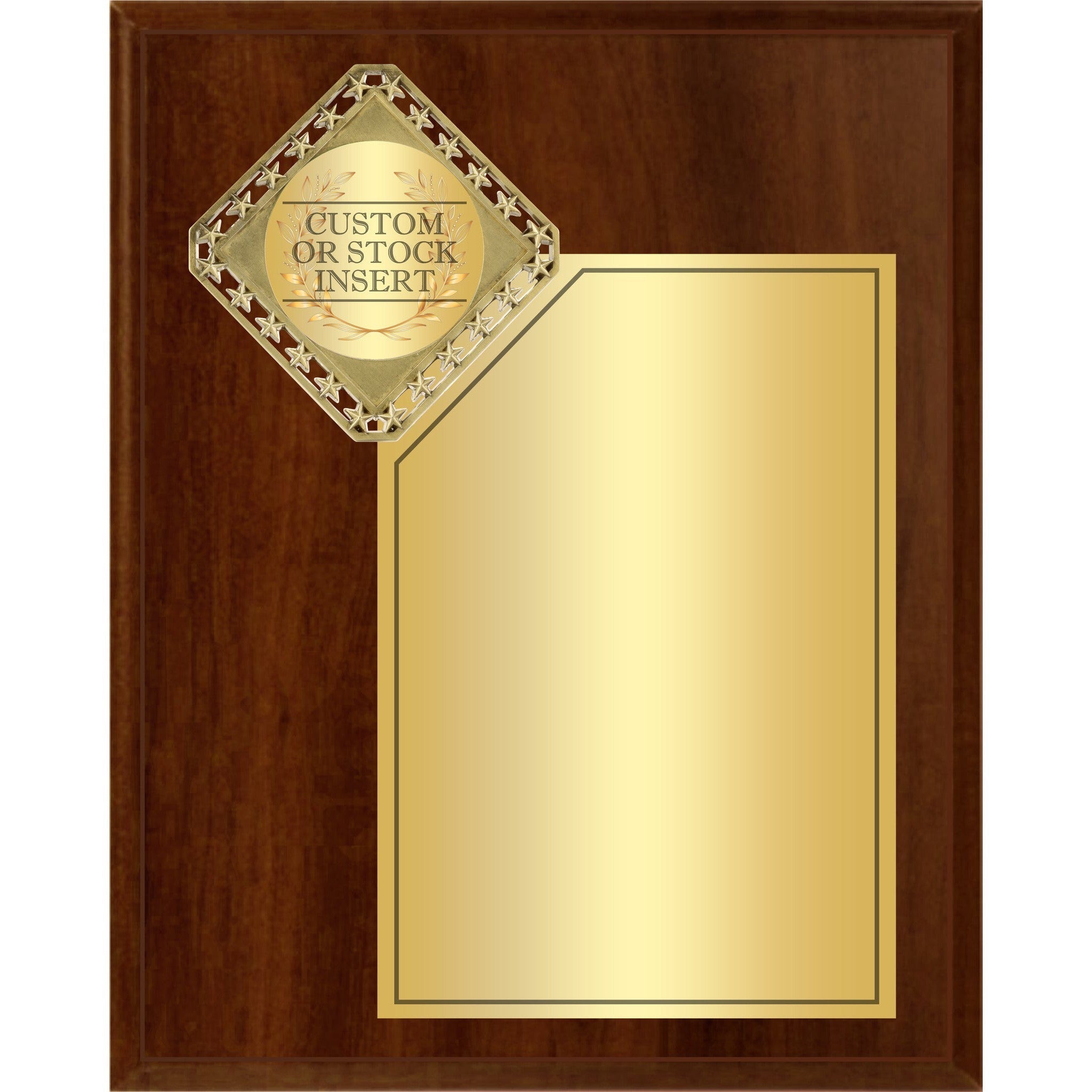 Plaque with Diamond Series Medallion Plaque Mount
