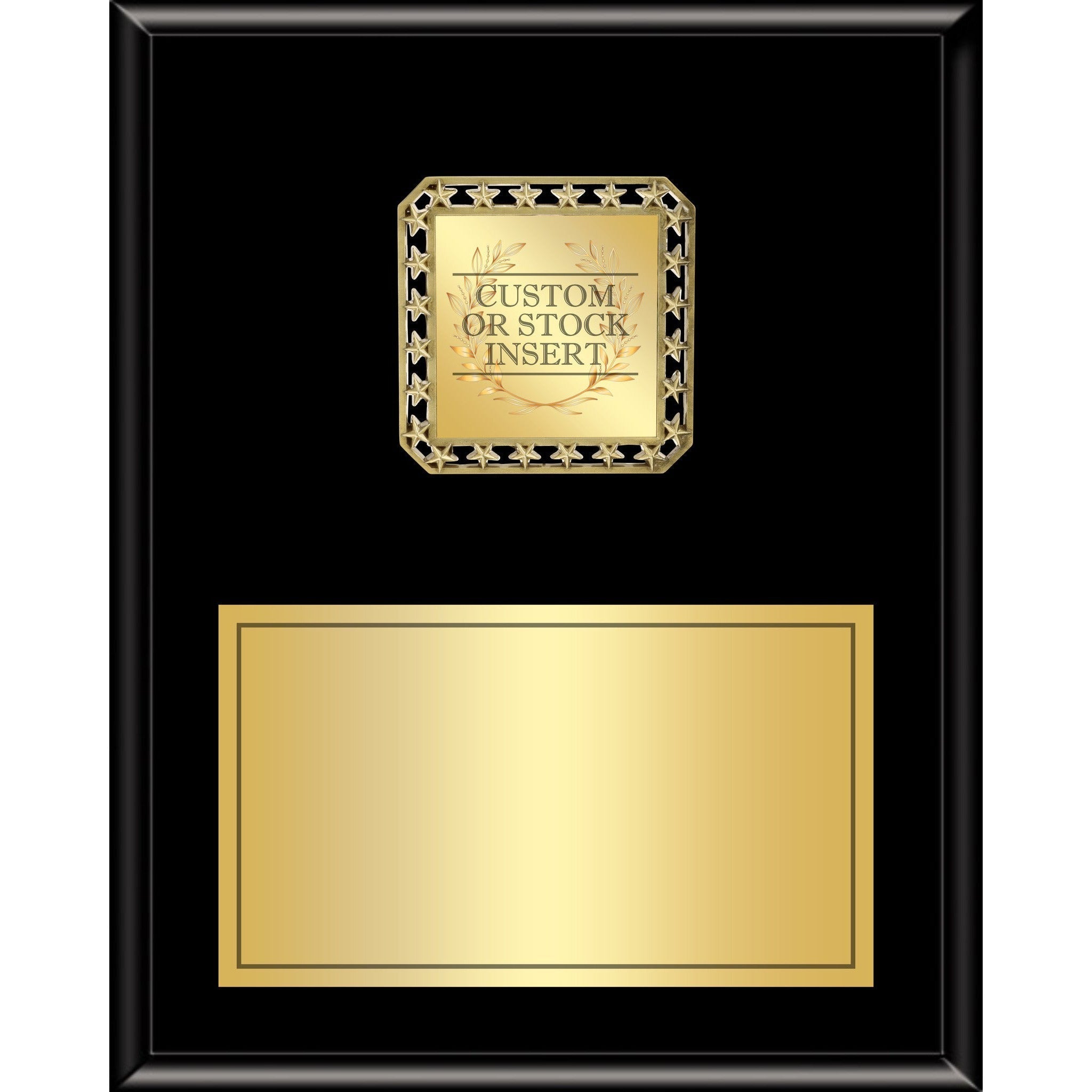 Plaque with Square Series Medallion Plaque Mount