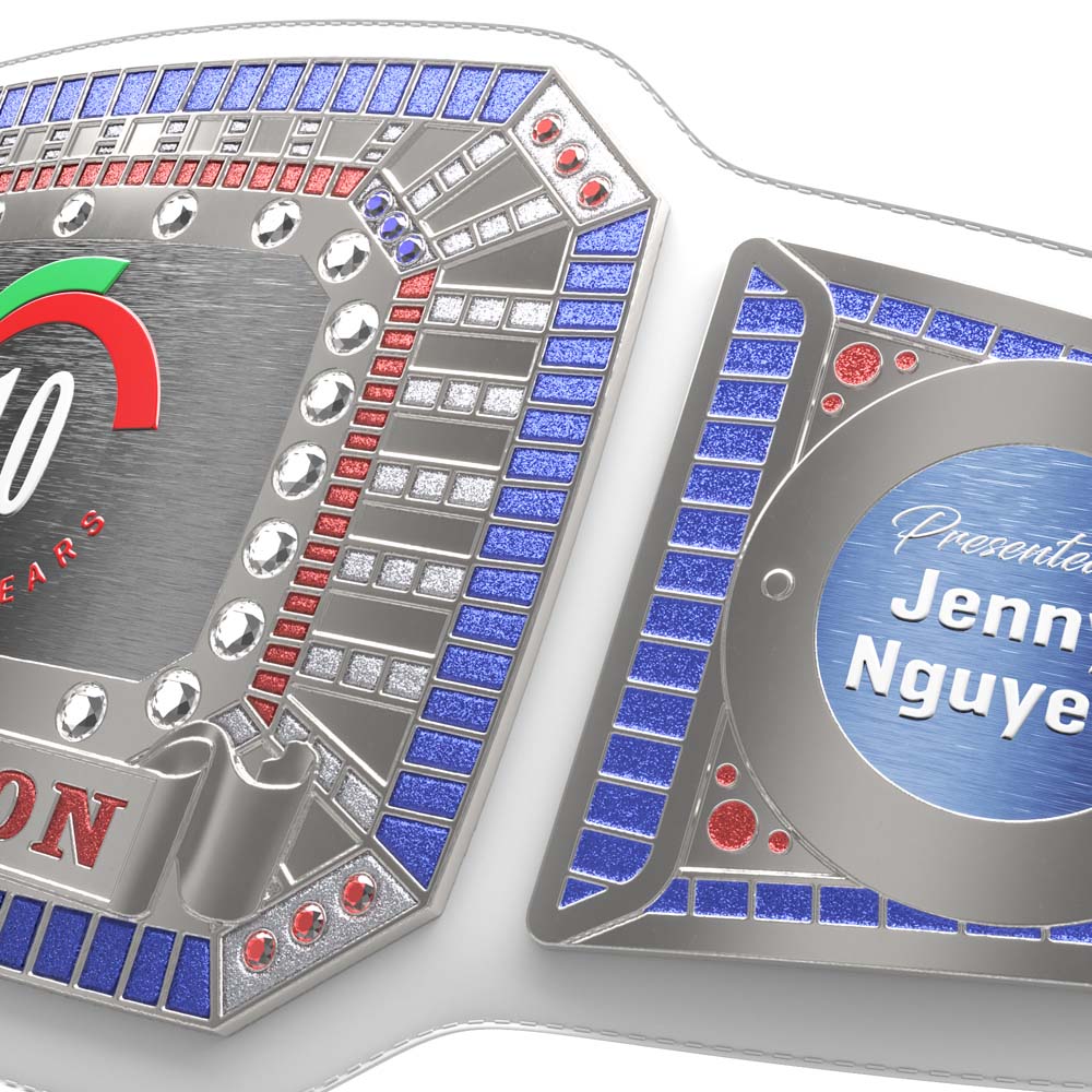 Championship Belt Large White