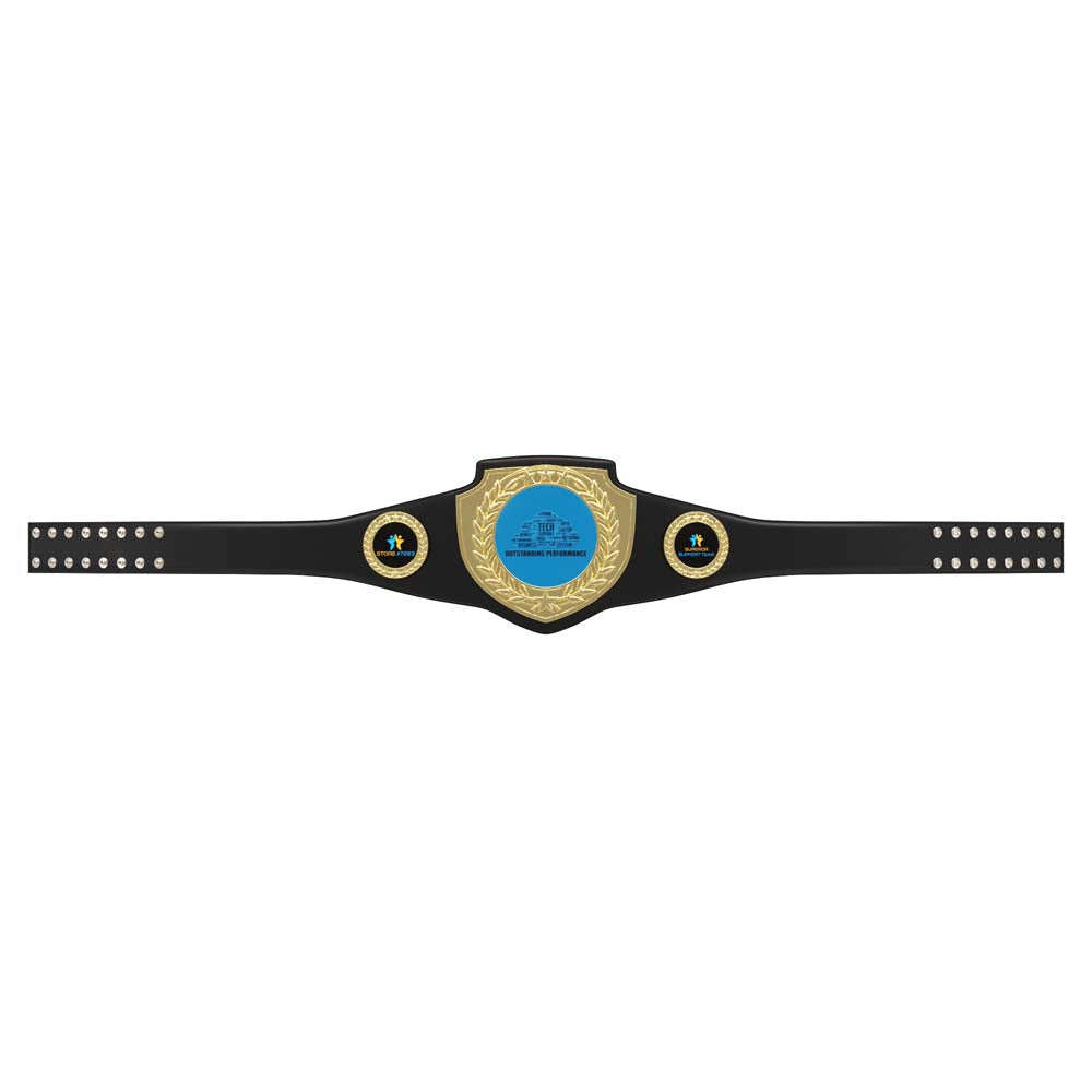 Championship Belt - Black & Gold Shield
