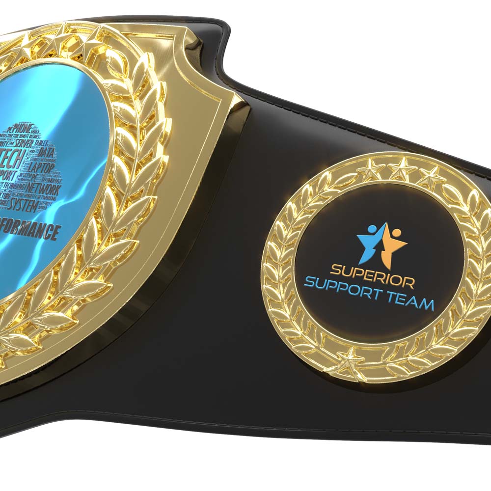 Championship Belt - Black & Gold Shield