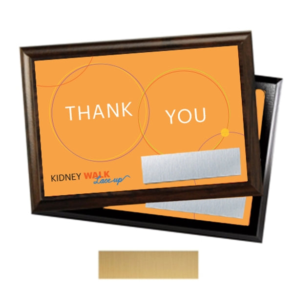 NKF2103 7 X 5 THANK YOU Plaque